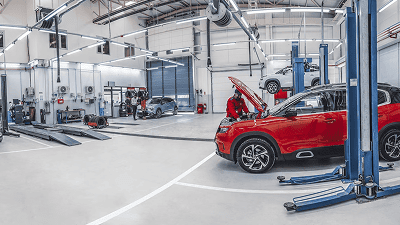 Bild der Werksatt von Autohaus Haas
